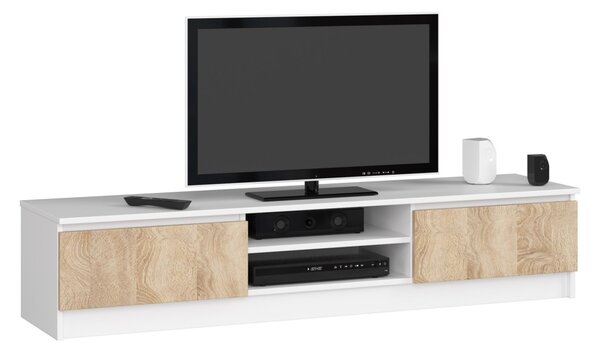 Ak furniture TV stolek Ronon 160 cm bílý/sonoma