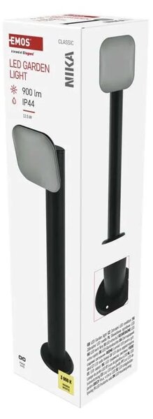 EMOS LED zahradní sloupkové svítidlo, 12 x 12 x 50 cm, 12,5 W, teplá bílá 1554112200