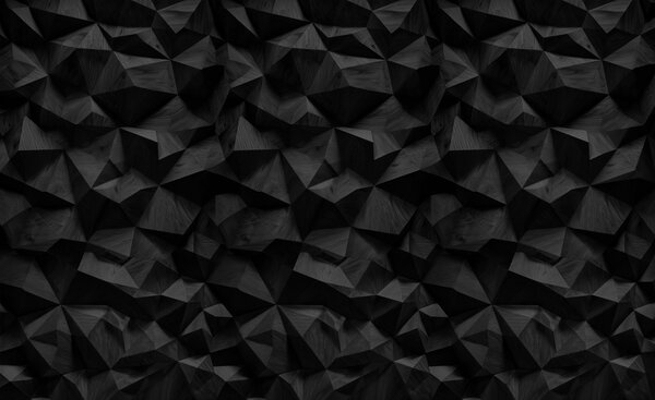 Fototapety imitace hranaté reliéfní stěny z tmavého dřeva, Fototapety textury, Fototapety dřevo, w04632v1 : uwalls.cz