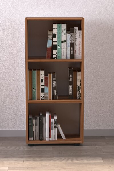 Regál LUVI 108 cm, ořech