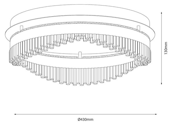 Stropní LED svítidlo Preciosa, 1x LED 36w, 4000k, g