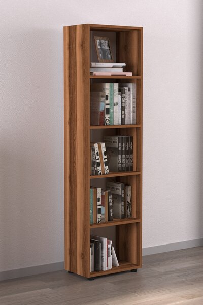 Regál LUVI 178 cm, ořech