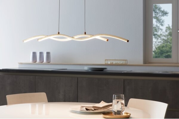 Eglo 97745 - LED Lustr na lanku MIRAFLORES 2xLED/8,5W/230V