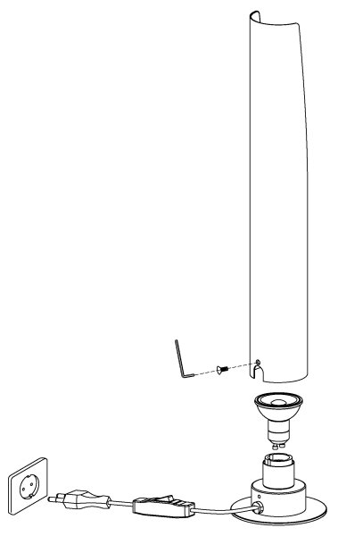 Eglo 97583 - LED Stolní lampa BARBORRO 1xGU10/4,5W/230V