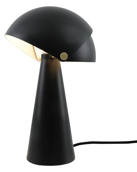 Nordlux 2120095003 Align, designová stolní lampička 1xE27, černá, průměr 22cm
