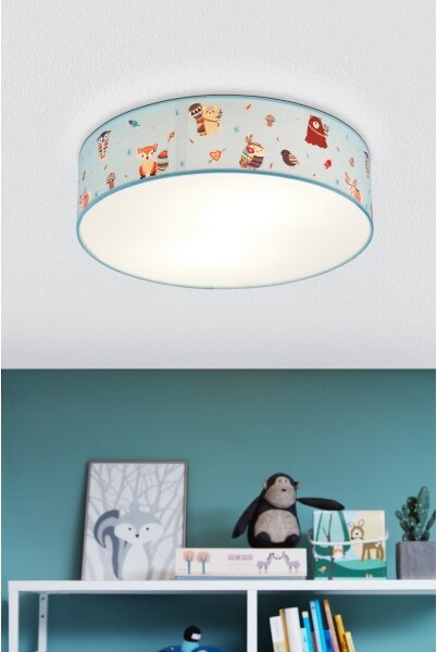 Eglo 97575 - Dětské stropní svítidlo RUFFO 2xE27/40W/230V