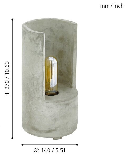 Eglo 49111 - Stolní lampa LYNTON 1xE27/60W/230V