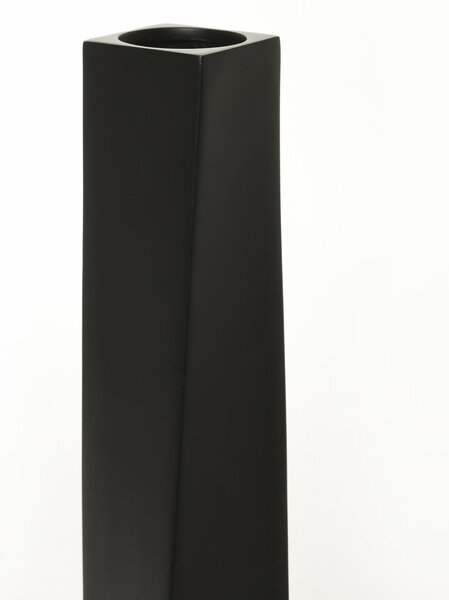 Vysoká váza HYDRON, sklolaminát, výška 80 cm, černá