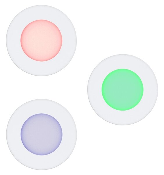 Eglo 32881-SADA 3x LED RGB Stmívatelné podhledové svítidlo FUEVA-C LED/3W/230V