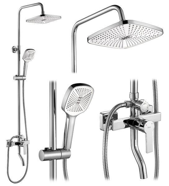 Rea Argus, sprchový set s vanovou výlevkou, chromová, REA-P7856