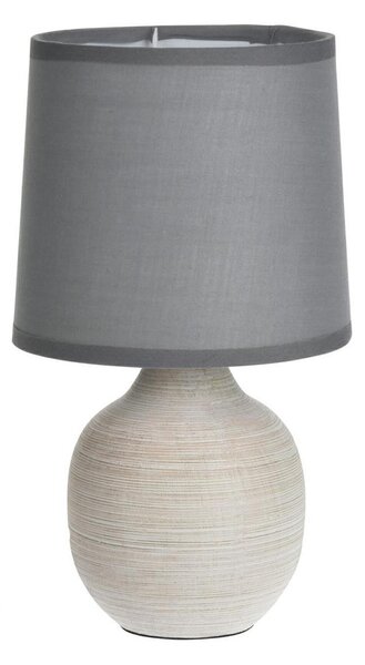 DekorStyle Stolní lampa Nell 25 cm bílo-šedá