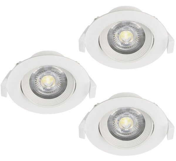 Eglo 32896 - SADA 3x Podhledové svítidlo SARTIANO LED/5W/230V