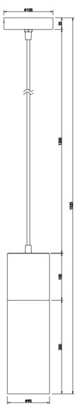 GLOBO 21000HN - Lustr na lanku ANNIKA 1xE27/25W/230V pr. 10,5 cm chrom