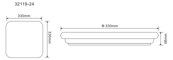 GLOBO 32119-24 - LED Venkovní stropní svítidlo DORI LED/24W/230V IP54