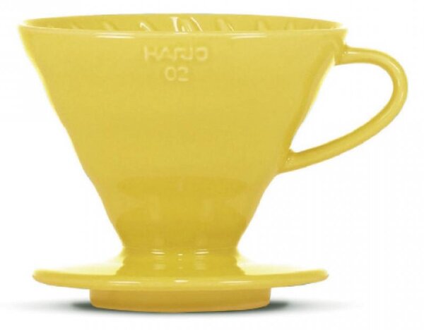 Hario V60-02 keramický žlutý + 40 filtrů VDC-02-YEL-BB