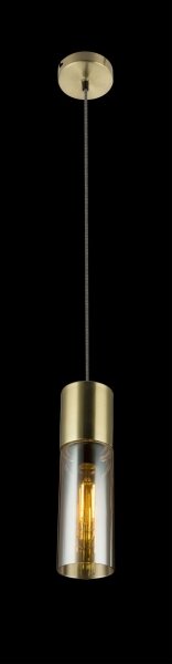 GLOBO 21000HM - Lustr na lanku ANNIKA 1xE27/25W/230V pr. 10,5 cm mosaz