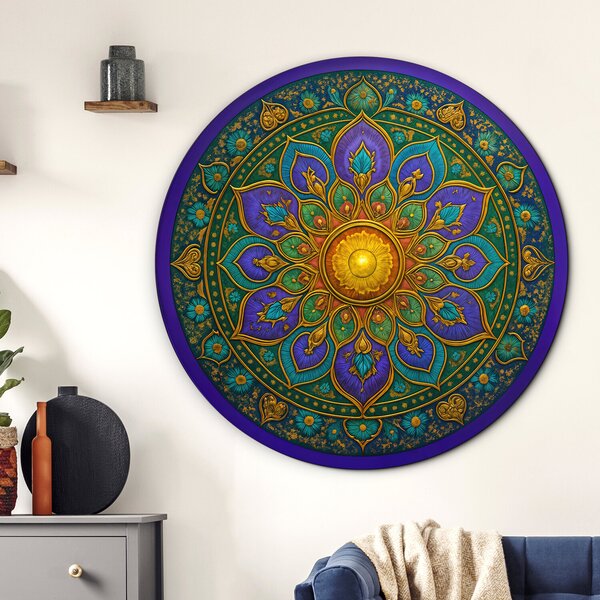 DUBLEZ | Léčivá mandala na zeď - Srdce Orientu | UV tisk, Premium