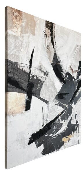Obraz s ručně malovanými prvky na plátně 70x100 cm Ash – Styler