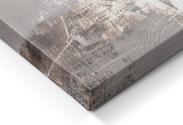 Obraz s ručně malovanými prvky na plátně 70x100 cm Ash – Styler