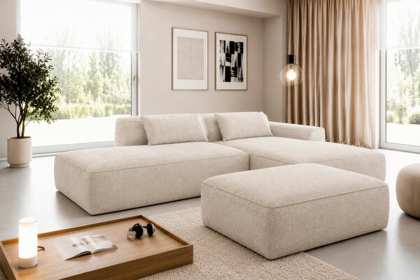 TABURET, textil, kompozitní dřevo, 105/43/65 cm Livetastic - Taburety, Online Only