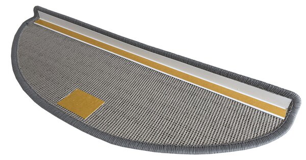 Vopi Nášlapy na schody Udinese šedý půlkruh - 24x65 půlkruh (rozměr včetně ohybu)