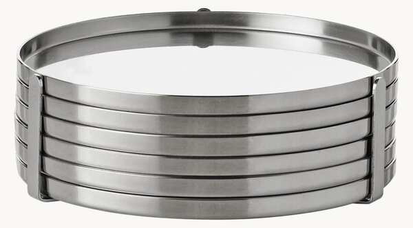 Sada podtácků se stojanem Arne Jacobsen, 6 dílů