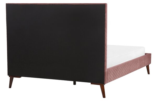 Postel Umělý samet BAYONNE 140 x 200 cm Růžová