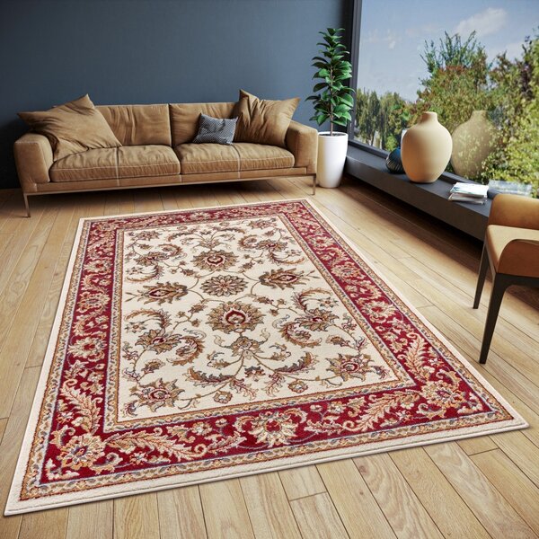 Hanse Home, Kusový koberec Luxor 105643 Reni Cream Red, 57x90, červená, ložnice