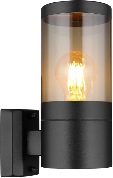 Globo Lighting Xeloo venkovní nástěnné svítidlo 1x60 W černá-kouřová 32014BS