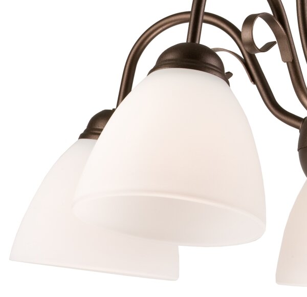 Lustr na řetězu ADELLE 5xE27/60W/230V