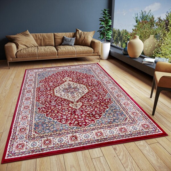 Hanse Home, Kusový koberec Luxor 105644 Mochi Red Multicolor, 80x120, červená, ložnice