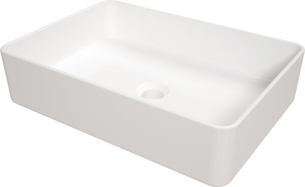 Deante Square umyvadlo 50.5x35.5 cm obdélníkový na pult bílá lesk CGS_6U5S