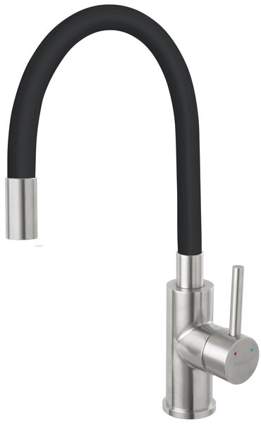 Ferro Zumba Inox kuchyňská baterie stojící černá-inox BZA4BSS
