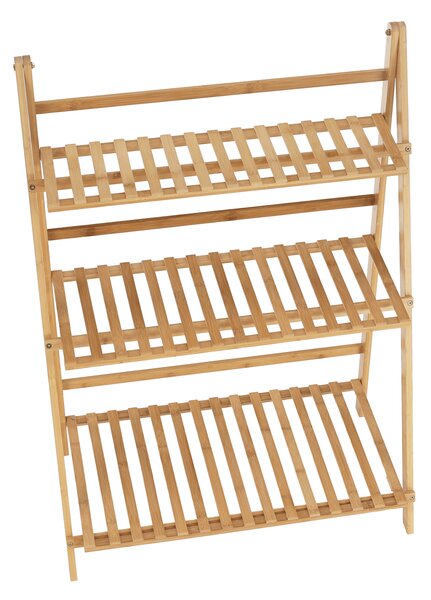 KONDELA Skládací regál, bambus, Nepel TYP 1 + dárek
