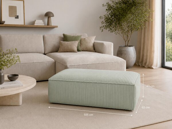 TABURET, textil, kompozitní dřevo, 105/43/65 cm Livetastic - Taburety, Online Only