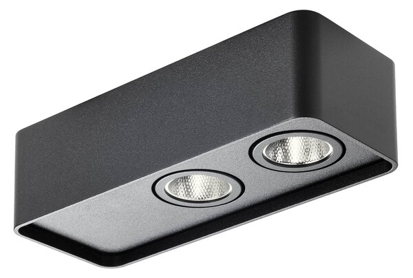 Redo Stropní LED svítidlo YUKI, 10W, š. 180 mm, 36° optic Barva: Nikl, Teplota světla: 3000K - teplá bílá