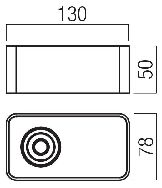 Redo Stropní LED svítidlo YUKI 6,2W, š. 130 mm Barva: Černá, Teplota světla: 3000K - teplá bílá