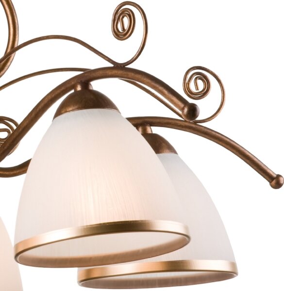 Brilagi - LED Lustr na řetězu ANTICO 5xE27/60W/230V bronz patina