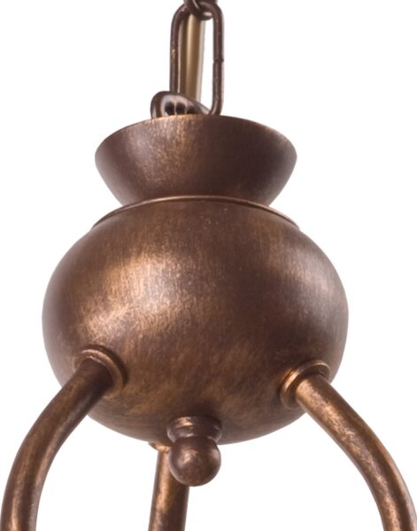 Brilagi - LED Lustr na řetězu ANTICO 3xE27/60W/230V bronz patina