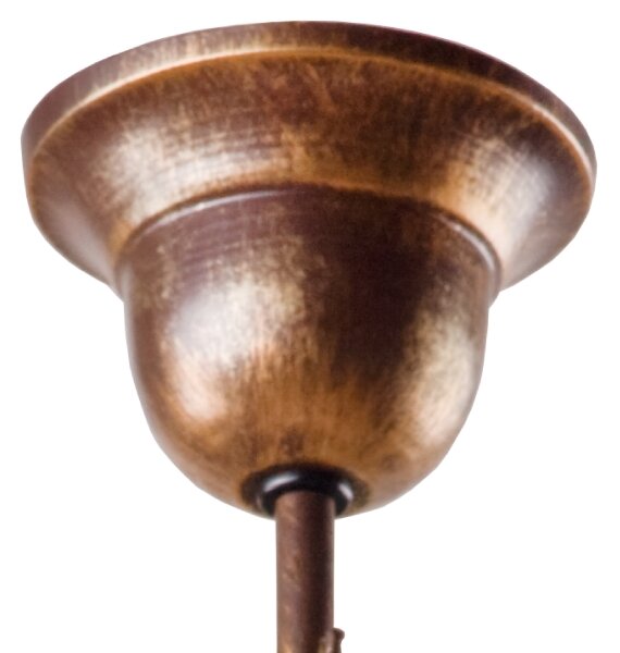 Brilagi - LED Lustr na tyči ANTICO 1xE27/60W/230V bronz patina