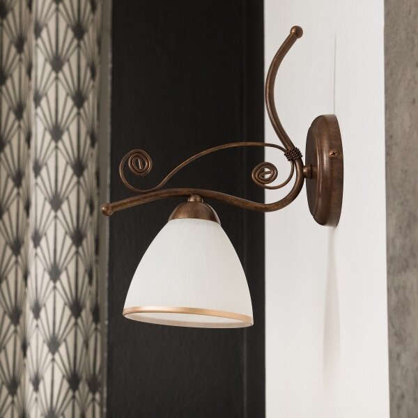 Nástěnná lampa RETRO II 1xE27/60W/230V bronz patina