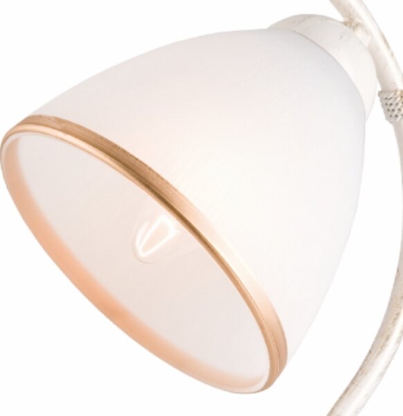 Stolní lampa RETRO II 1xE27/60W/230V bílá patina