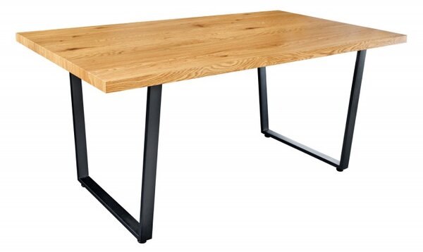 Přírodní dřevěný jídelní stůl Loft 160 cm