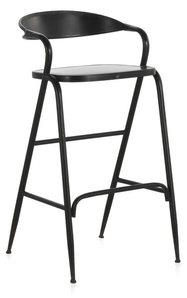 Černá kovová stolička Geese Industrial Style