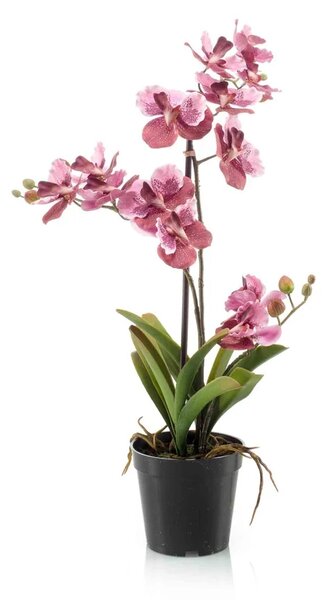 Umělá květina Orchidej růžová, 60cm