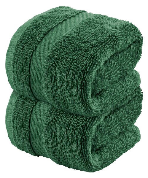 Livarno Home Froté ručníky, 30 x 50 cm, 2 kusy (tmavě zelená) (100343811002)