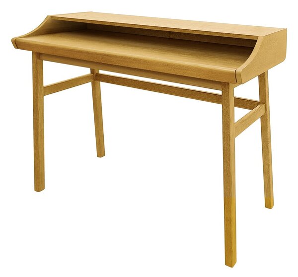 Pracovní stůl v dekoru dubu se sekretářem 44x115 cm Carteret – Woodman