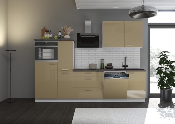 Kuchyňská linka LARA cappuccino + sestava: 270 cm