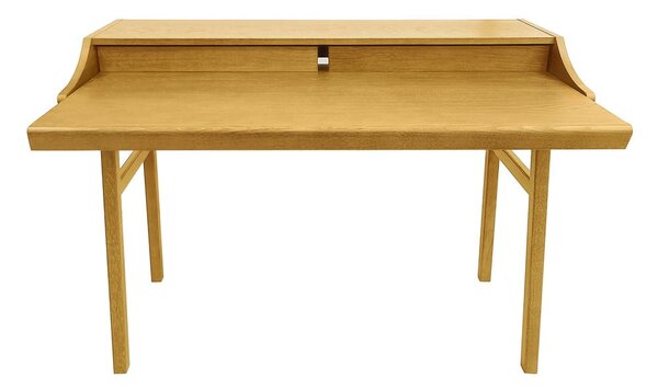 Pracovní stůl v dekoru dubu se sekretářem 44x115 cm Carteret – Woodman