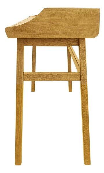 Pracovní stůl v dekoru dubu se sekretářem 44x115 cm Carteret – Woodman